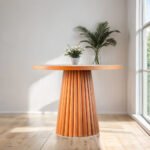 Acantus Natural Ahşap Yemek Masası 100x100 - Görsel 6