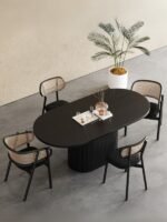 Apolena Oval Ahşap Bohem Yemek Masası 80x160