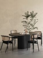 Apolena Oval Ahşap Bohem Yemek Masası 80x160 - Görsel 2