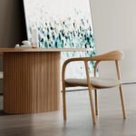 Apolena Oval Ahşap Yemek Masası 80x160 - Görsel 5