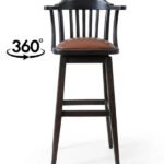 Arven Döner Ahşap Bar Sandalyesi