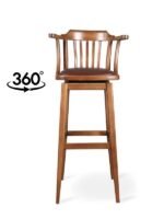 Arven Döner Ahşap Bar Sandalyesi - Görsel 11