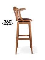 Arven Döner Ahşap Bar Sandalyesi - Görsel 12