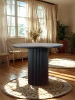 Arya Yuvarlak Ahşap Bohem Masa 130x130 - Görsel 33