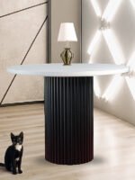 Arya Yuvarlak Ahşap Bohem Masa 90x90 - Görsel 7