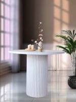 Arya Yuvarlak Ahşap Bohem Masa 90x90 - Görsel 15