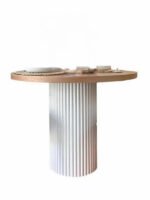 Arya Yuvarlak Ahşap Bohem Masa 90x90 - Görsel 17