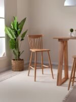 Ashbourne Ahşap Bar Sandalyesi