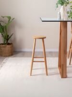 Ashbourne Ahşap Bar Taburesi