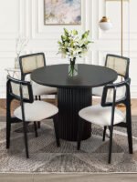 Aspendos İskandinav Natural Ahşap Masa Sandalye Takımı 90x90 - Görsel 20