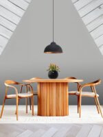 Atlanta İskandinav Natural Ahşap Masa Sandalye Takımı 90x130