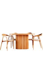 Atlanta İskandinav Natural Ahşap Masa Sandalye Takımı 90x130 - Görsel 2