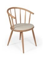 Bamboo Natural Ahşap Mutfak Sandalyesi