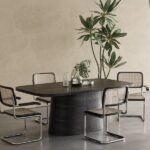 Barocco İtalyan Still Oval Ahşap Yemek Masası 100x180