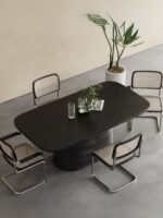 Barocco İtalyan Still Oval Ahşap Yemek Masası 100x180 - Görsel 2