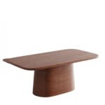 Barocco İtalyan Still Oval Ahşap Yemek Masası 100x190 - Görsel 6