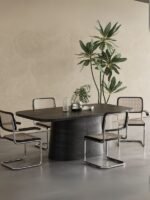 Barocco İtalyan Still Oval Ahşap Yemek Masası 100x190 - Görsel 27