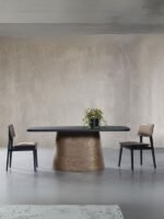 Barocco İtalyan Still Oval Ahşap Yemek Masası 100x200