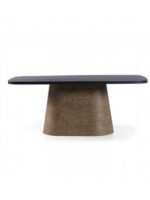 Barocco İtalyan Still Oval Ahşap Yemek Masası 100x200 - Görsel 3