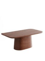 Barocco İtalyan Still Oval Ahşap Yemek Masası 100x200 - Görsel 12