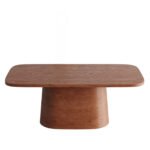 Barocco İtalyan Still Oval Ahşap Yemek Masası 100x200 - Görsel 15