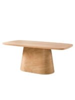 Barocco İtalyan Still Oval Ahşap Yemek Masası 100x200 - Görsel 21