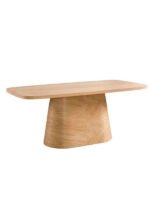 Barocco İtalyan Still Oval Ahşap Yemek Masası 100x200 - Görsel 22