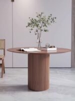 Breeze Yuvarlak Ahşap Bohem Masa 110x110 - Görsel 2