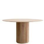 Breeze Yuvarlak Ahşap Bohem Masa 120x120