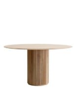 Breeze Yuvarlak Ahşap Bohem Masa 120x120