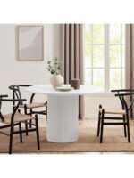 Breeze Yuvarlak Ahşap Bohem Masa 130x130 - Görsel 22