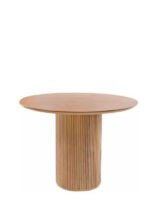 Breeze Yuvarlak Ahşap Bohem Masa 90x90 - Görsel 9