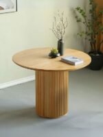 Breeze Yuvarlak Ahşap Bohem Masa 90x90 - Görsel 10