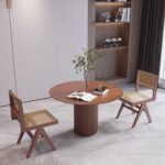 Breeze Yuvarlak Ahşap Bohem Masa 90x90 - Görsel 17