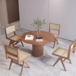 Breeze Yuvarlak Ahşap Bohem Masa 90x90 - Görsel 18