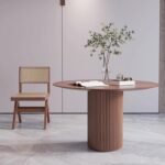 Breeze Yuvarlak Ahşap Bohem Masa 90x90 - Görsel 19