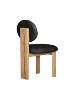 Coco İskandinav Teddy Natural Ahşap Bohem Sandalye - Görsel 4