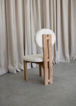 Coco İskandinav Teddy Natural Ahşap Bohem Sandalye - Görsel 9