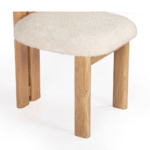 Coco İskandinav Teddy Natural Ahşap Bohem Sandalye - Görsel 17