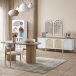 Echo İskandinav Oval Natural Ahşap Bohem Masa 90x160 - Görsel 7