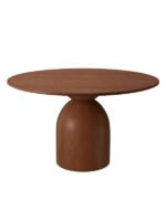 Elera İskandinav Doğal Ahşap Mutfak Masası 120x120 - Görsel 2