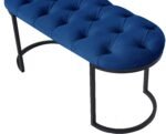 Elisse Siyah Metal Ayaklı Bench Puf - Görsel 35