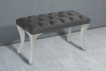 Gazzini Classic Chester Model Kapitoneli Puf, Beyaz - Görsel 3