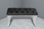 Gazzini Classic Chester Model Kapitoneli Puf, Beyaz - Görsel 7