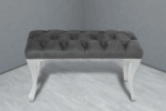 Gazzini Classic Chester Model Kapitoneli Puf, Beyaz - Görsel 22