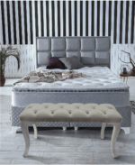 Gazzini Classic Chester Model Kapitoneli Puf, Beyaz - Görsel 31