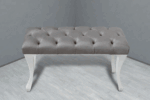 Gazzini Classic Chester Model Kapitoneli Puf, Beyaz - Görsel 32