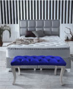 Gazzini Classic Chester Model Kapitoneli Puf, Beyaz - Görsel 36
