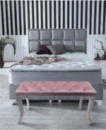 Gazzini Classic Chester Model Kapitoneli Puf, Beyaz - Görsel 45