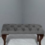 Gazzini Classic Chester Model Kapitoneli Puf, Ceviz